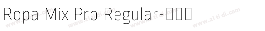 Ropa Mix Pro Regular字体转换